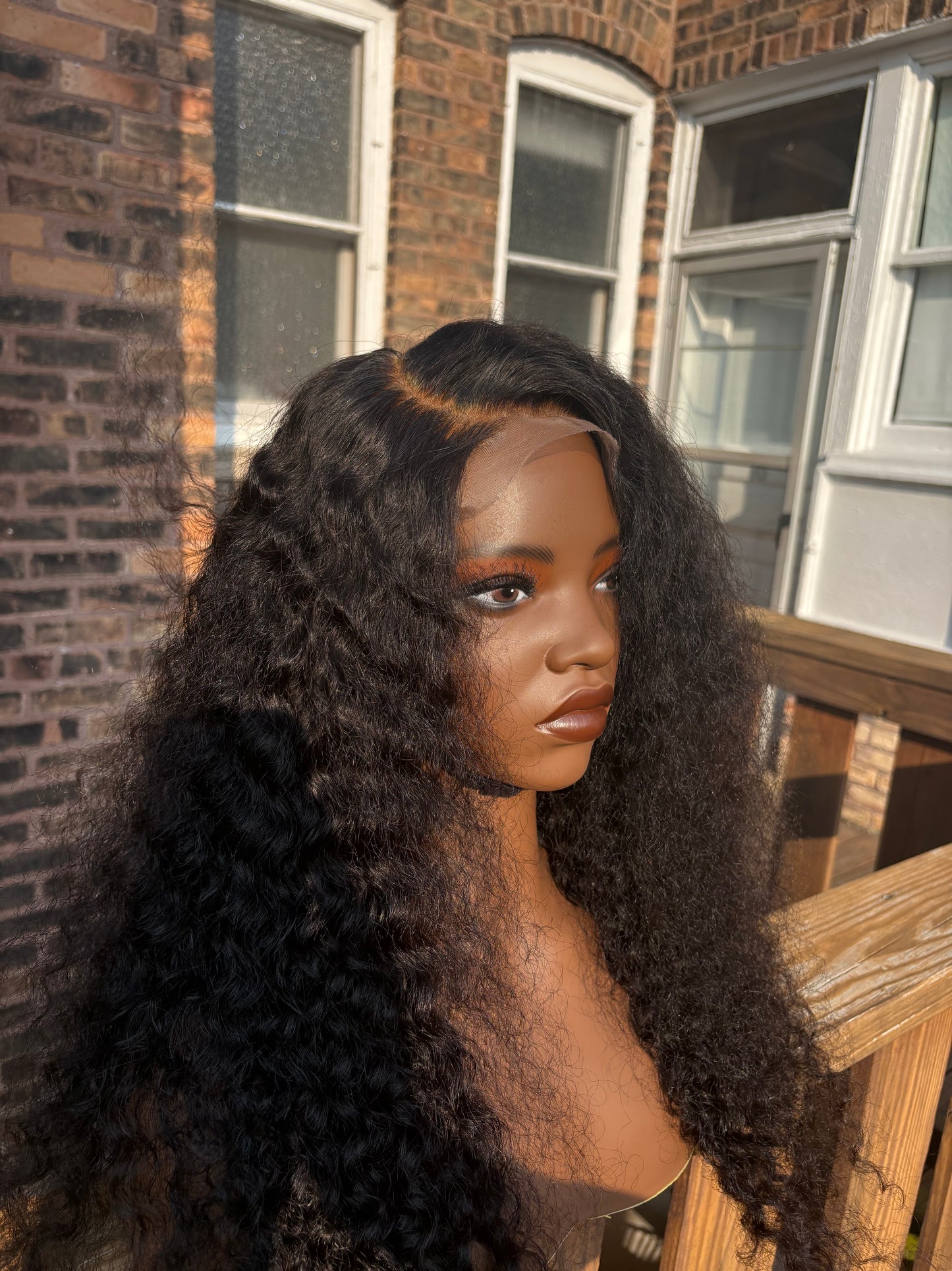 Customized 5x5 HD Lace Deep Wave Wig 24”